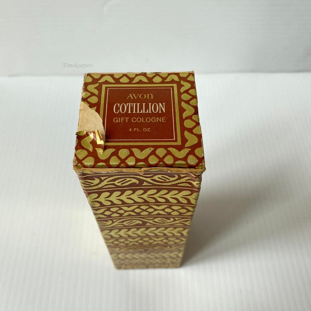 m498 Vintage Avon Collectible Cottillion Gift Cologne 4 FL OZ