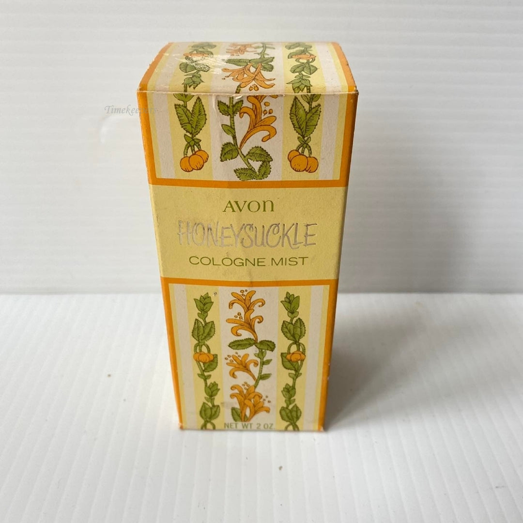 m499 Vintage Avon Collectible Honeysuckle Cologne Mist Empty Bottle