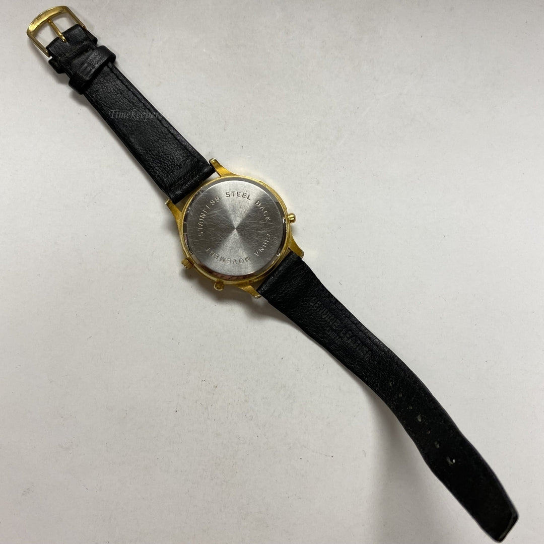 m507 Vintage Stainless Steel Gold Tone Bill Clinton Unisex Wrist Watch