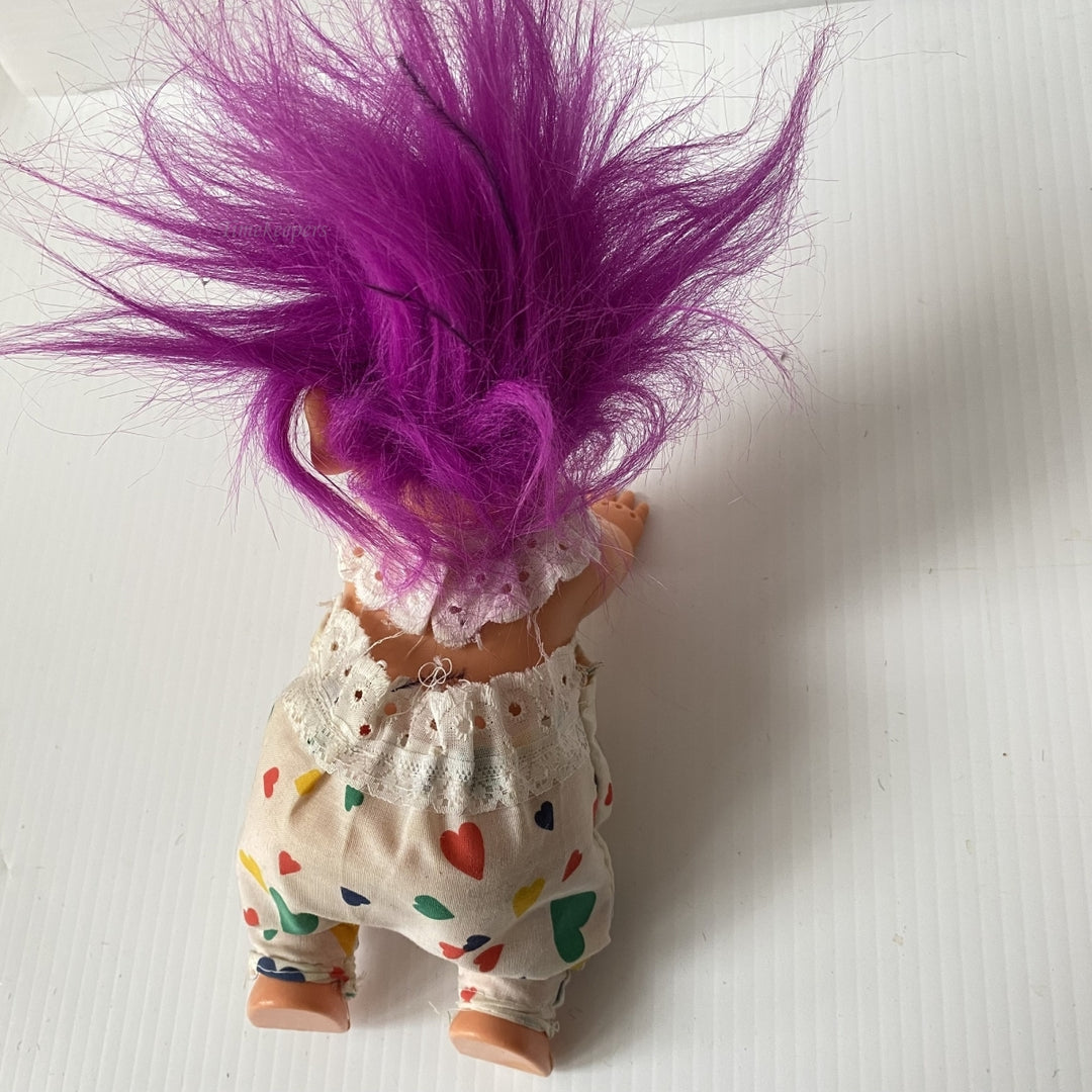 m545 Vintage Crawling Baby Doll Collectible Troll Toy Turning Head