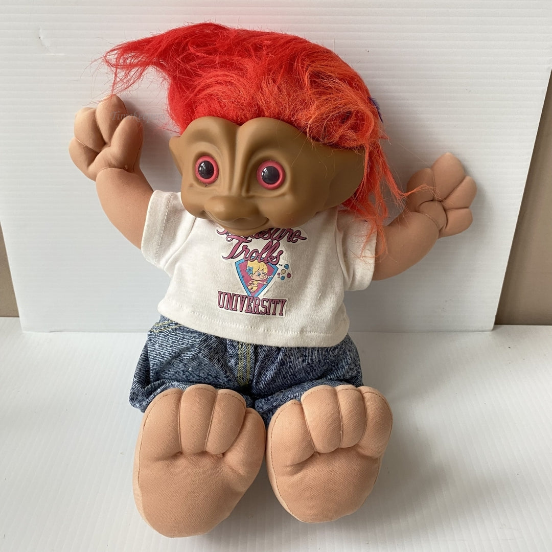 m546 Vintage Soft Body Doll Collectible Troll Toy Treasure Troll University 1991