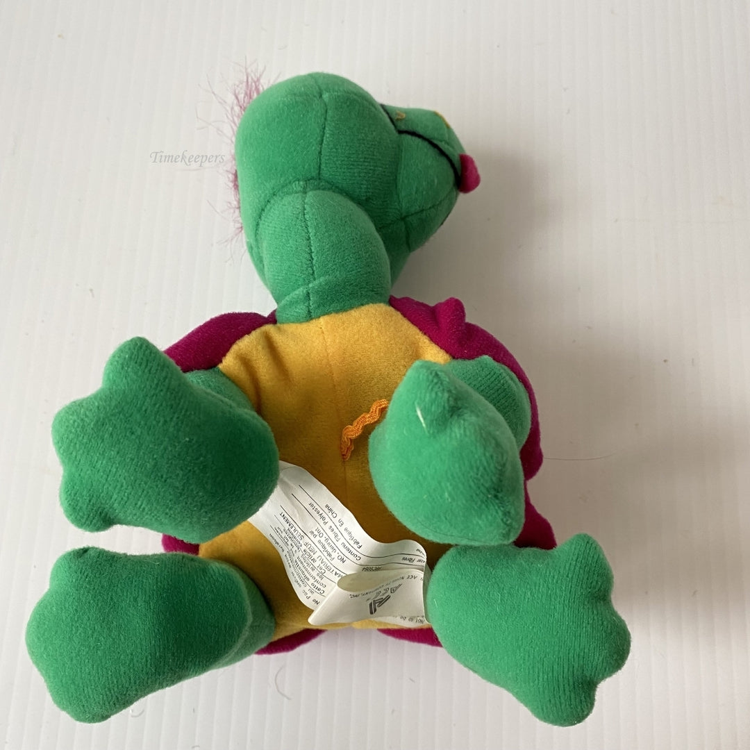 m555 Vintage Rare 1996 Funny Turtle Soft Stuffed Animal Toy Collectible