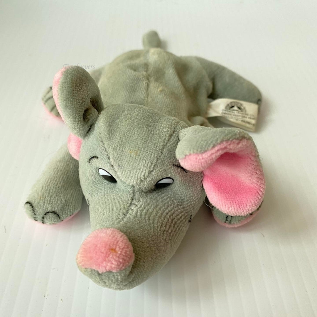 m557 Vintage Rare 1990's Elephant Soft Stuffed Animal Toy Collectible