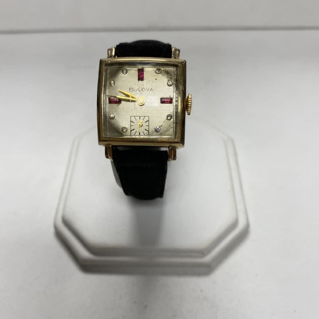 m631 Vintage Bulova Mechanical  10K RGP Stainless Unisex Wrist Watch