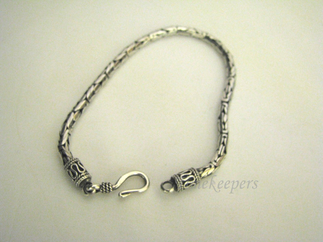 c325 Beautiful &amp; Unique Sterling Silver Bracelet Tube Link