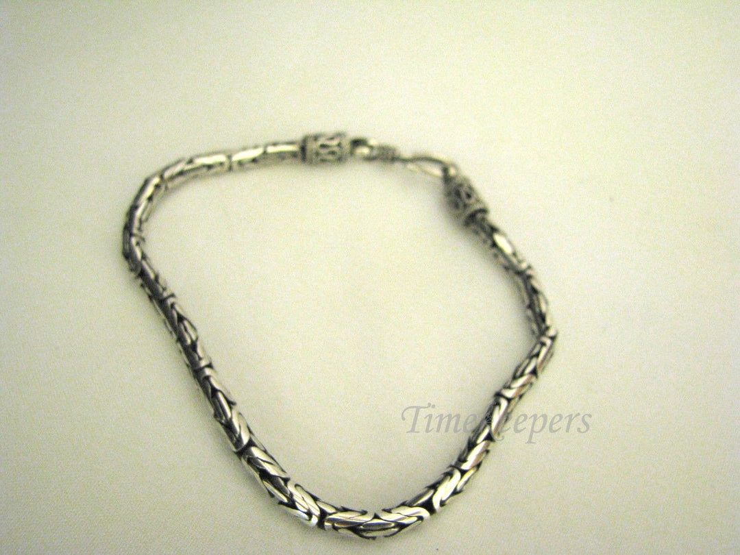 c325 Beautiful &amp; Unique Sterling Silver Bracelet Tube Link