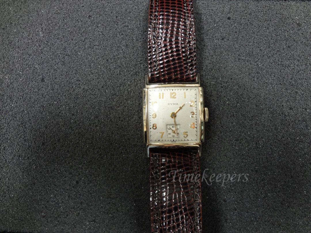 a240 Handsome Vintage 1950s Men's Cyma Analog Watch