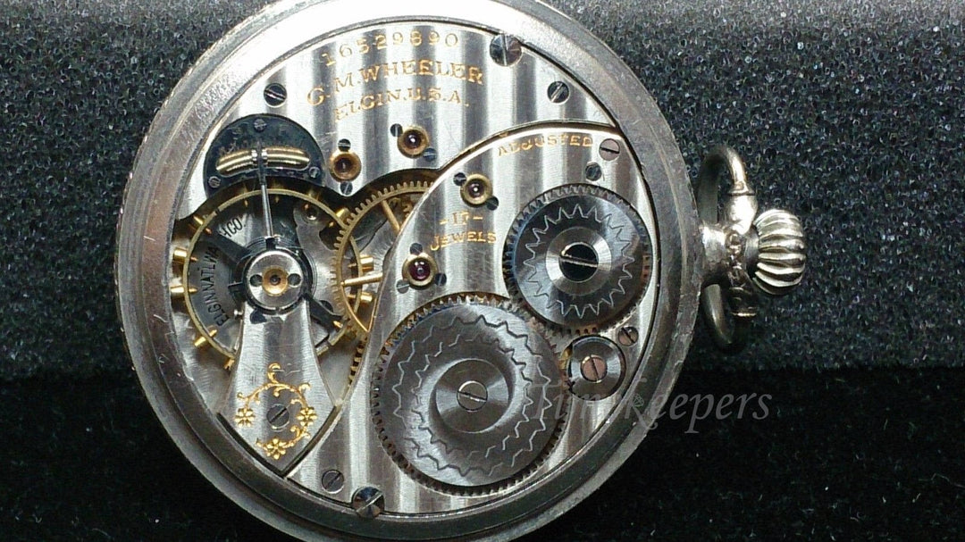 a901 Beautiful Vintage 1900s Elgin Pocket Watch - Gold Filled