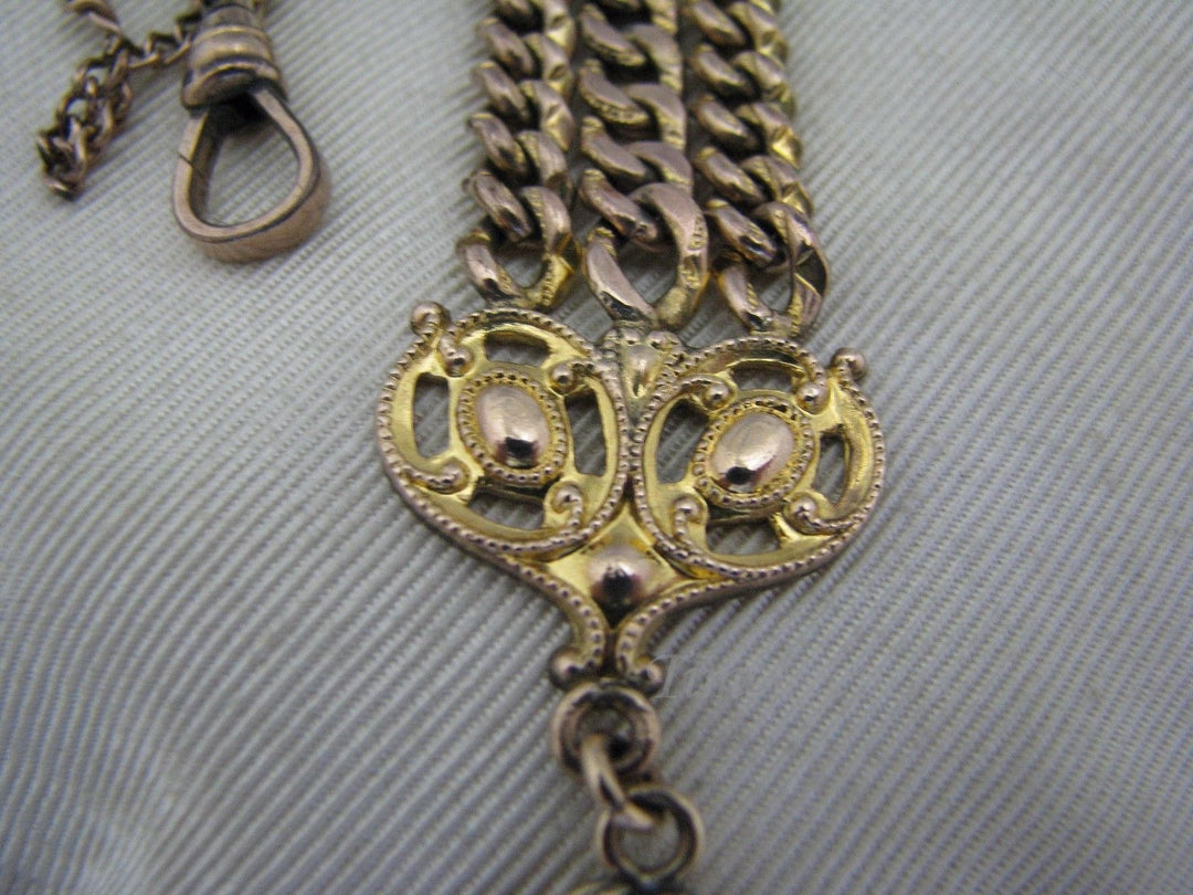 c048 Vintage Fob with Pocket Watch Chain on Waist clip