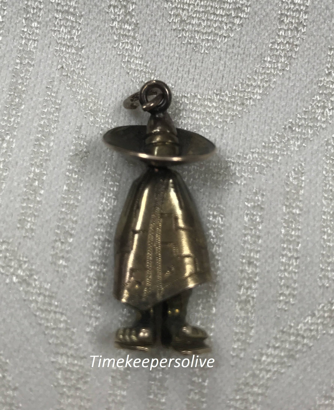 a632 Cute Vintage 14k Gold Sombrero Man Charm Pendant Perfect Collectible Gift