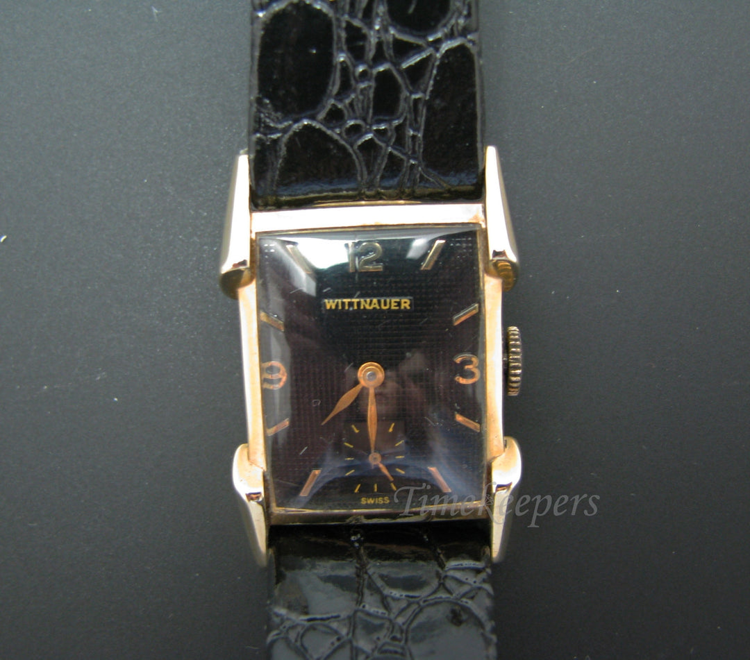 C567 Vintage Handsome Gent's Wittnauer Watch in 14k Yellow Gold Case