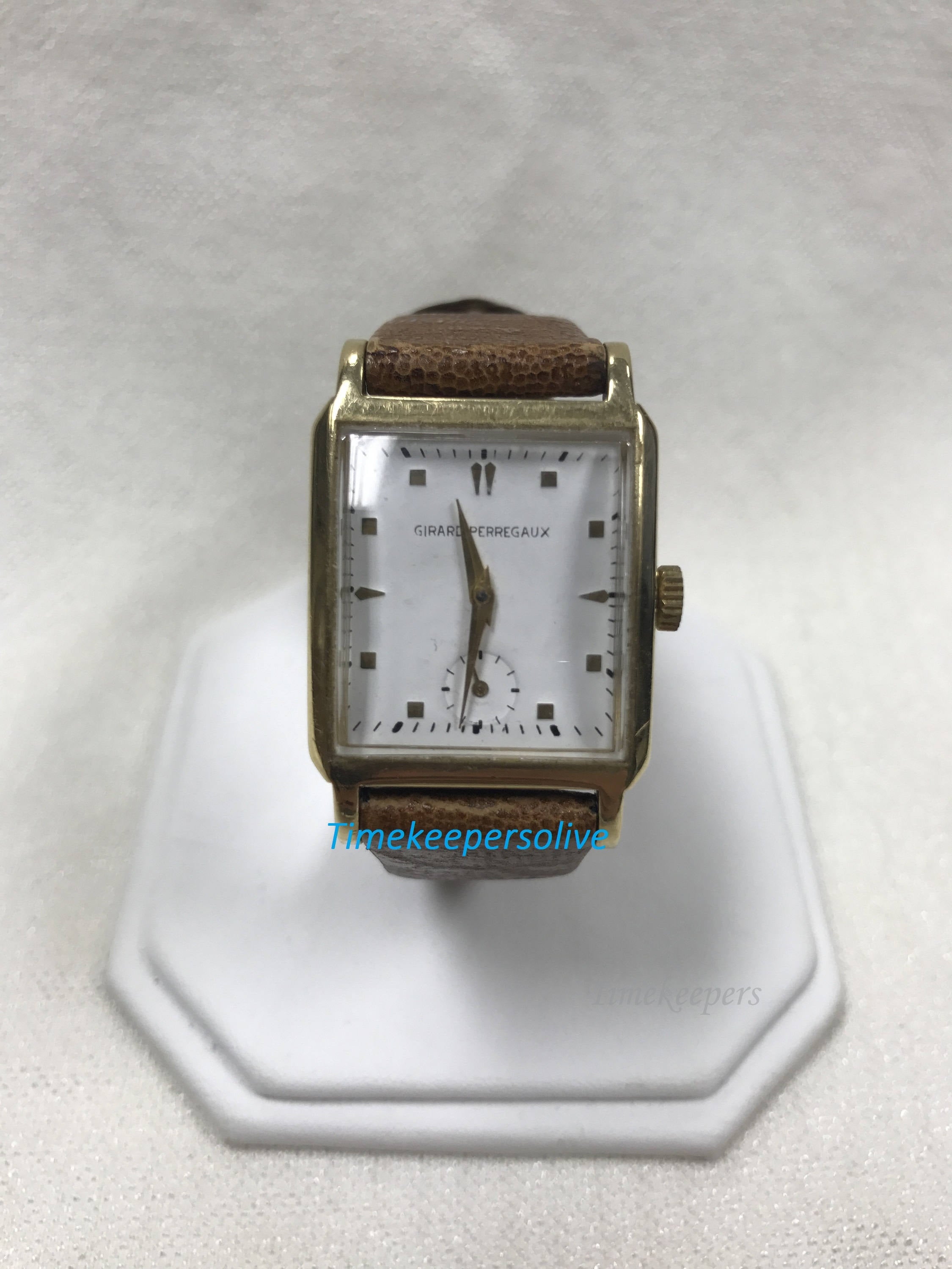 c547 Vintage Collection Elegant Girard Perregaux 14K Yellow Gold