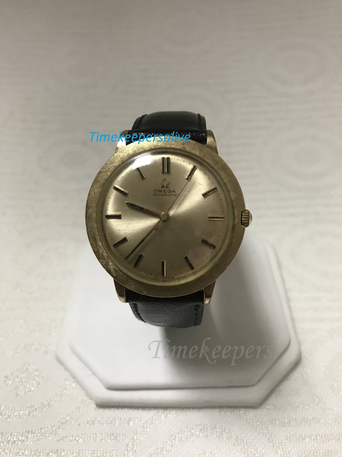 b022 Vintage Original 1950s Omega Automatic 10K Gold Filled Swiss Watc TimeKeepersOlive