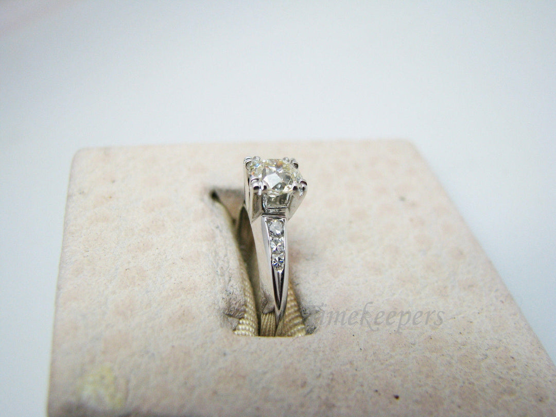 a1069 Beautiful Multi Diamond Engagement Ring in 14k White Gold