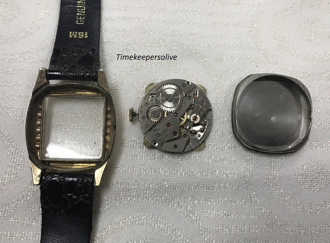 a034 Vintage Original Waltham Swiss Shock Protecte 17J Elegant Mechanical Wrist Watch