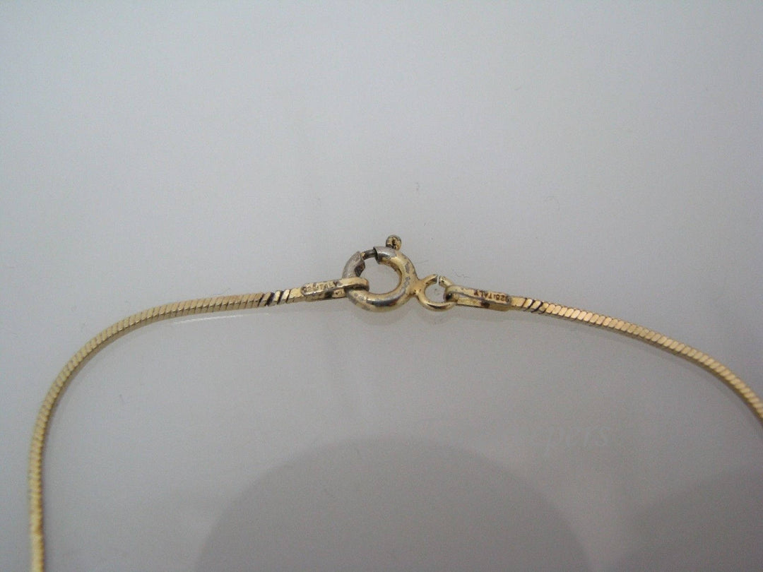 a444 Sterling Silver Chain with Gold Wash