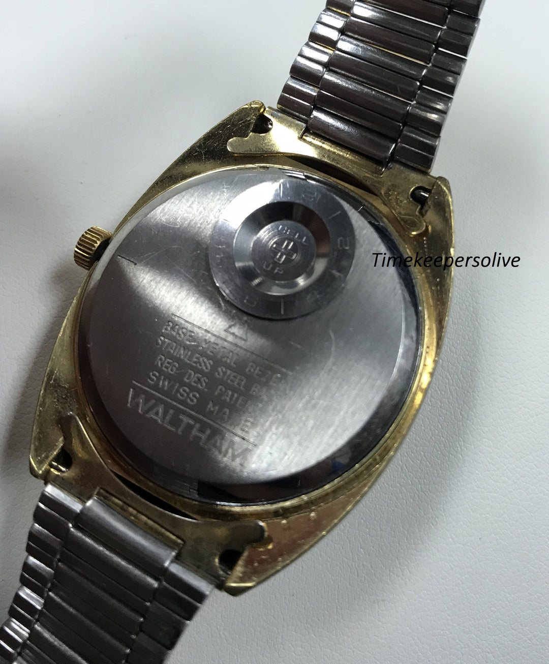 a247 Vintage Original Waltham Swiss Stainless Electric Electrodyne Wrist Watch