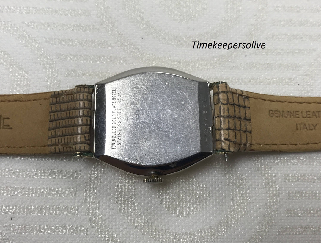 a261 Vintage Original Benrus Swiss 15J 10k Rolled Gold Mechanical Wrist Watch