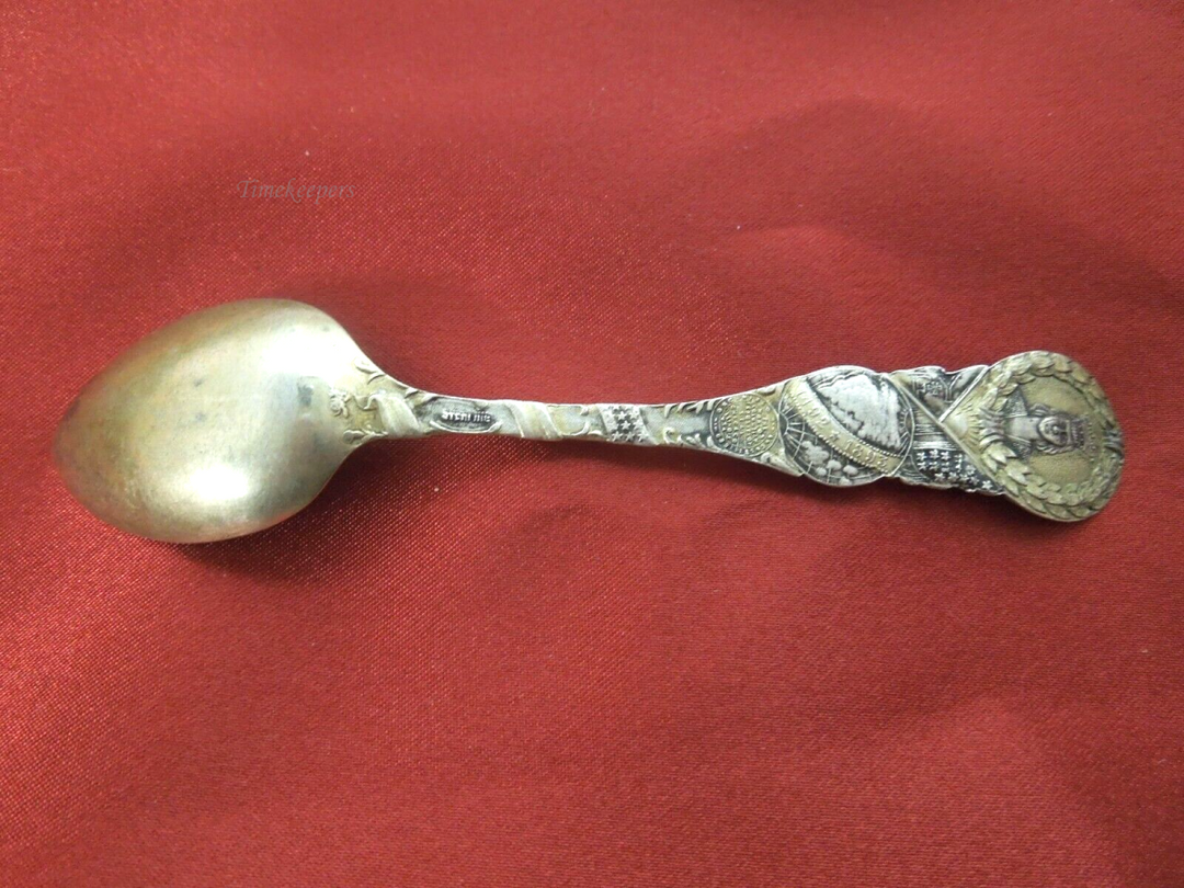 t096 1893 Columbian Exposition Sterling Silver Souvenir Spoon