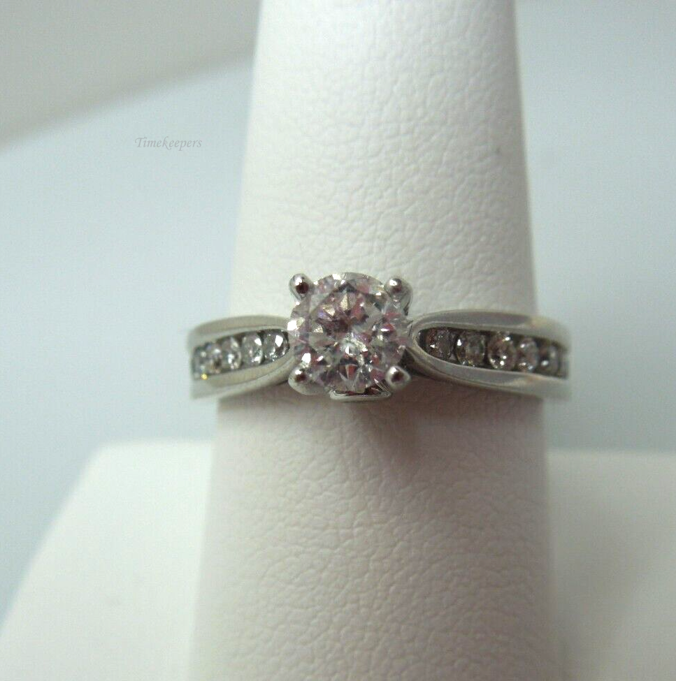 s871 14kt White Gold Engagement Diamond .88 cts Ring Size,14kt Gold Promise Ring,Wedding Ring in 14kt White Gold Diamond