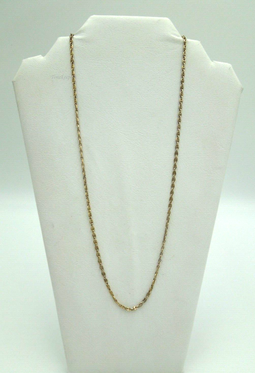 t227 24" Unisex 14kt Yellow Gold Anchor Chain