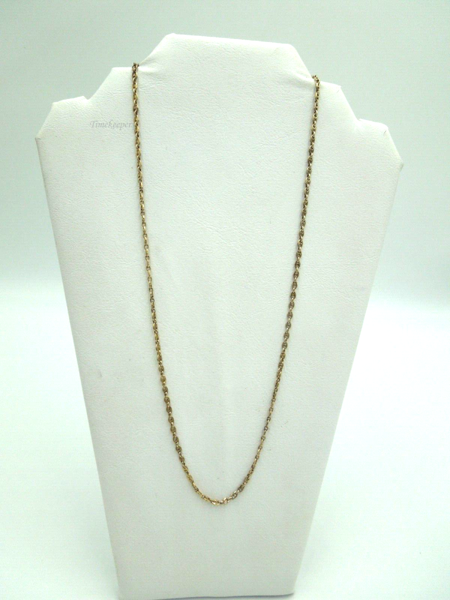 t227 24" Unisex 14kt Yellow Gold Anchor Chain