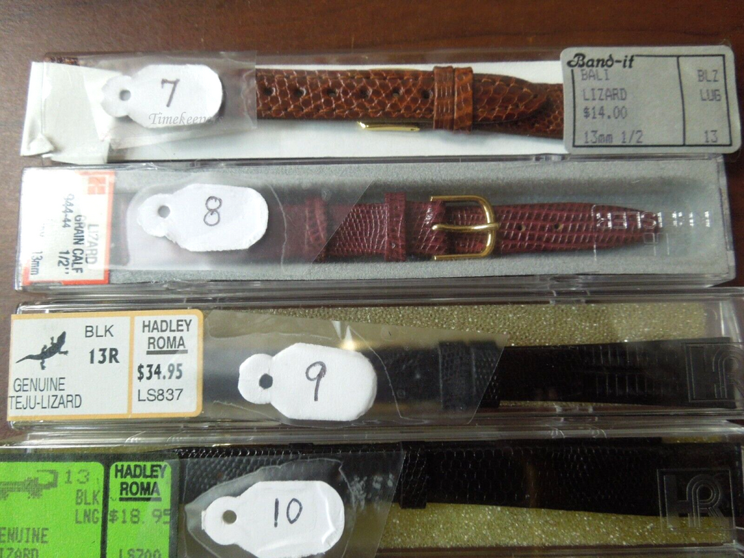  s438 13mm Lizard Grain Hadley Roma Branded Ladies watch Bands