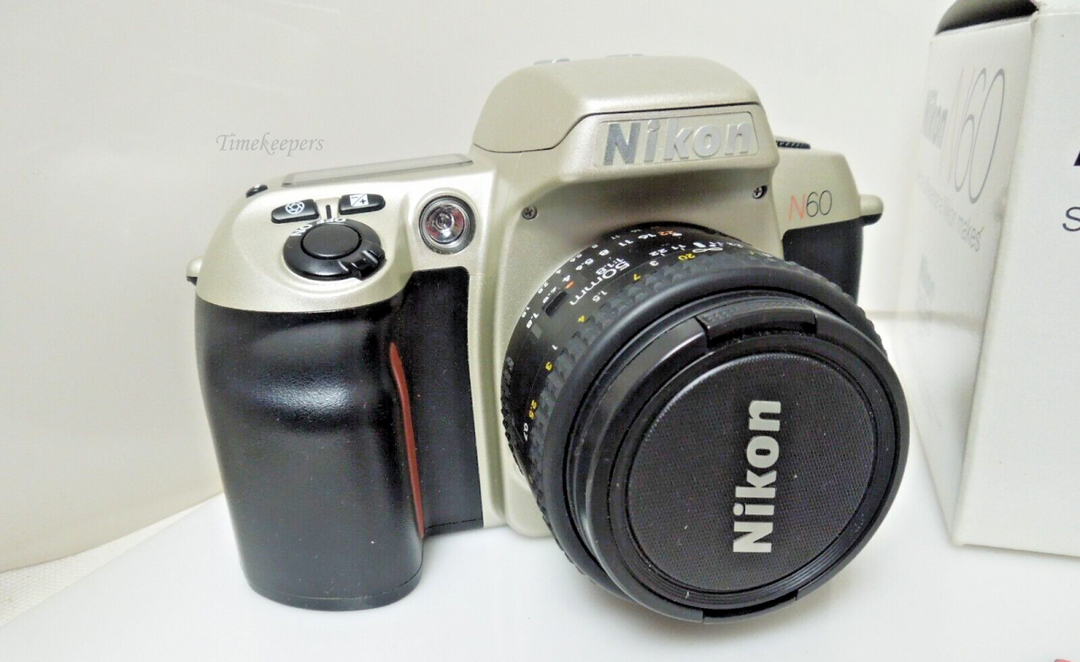 s608 Nikon N60 35mm Camera W/ Nikon AF Nikkor with Booklet and original Box  