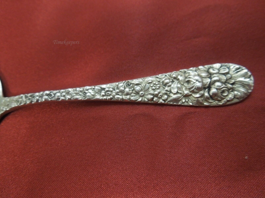 t095 Kirk Stieff Sterling Silver Rose Pattern BON BON SPOON 5 1/4" 35.9g Mono