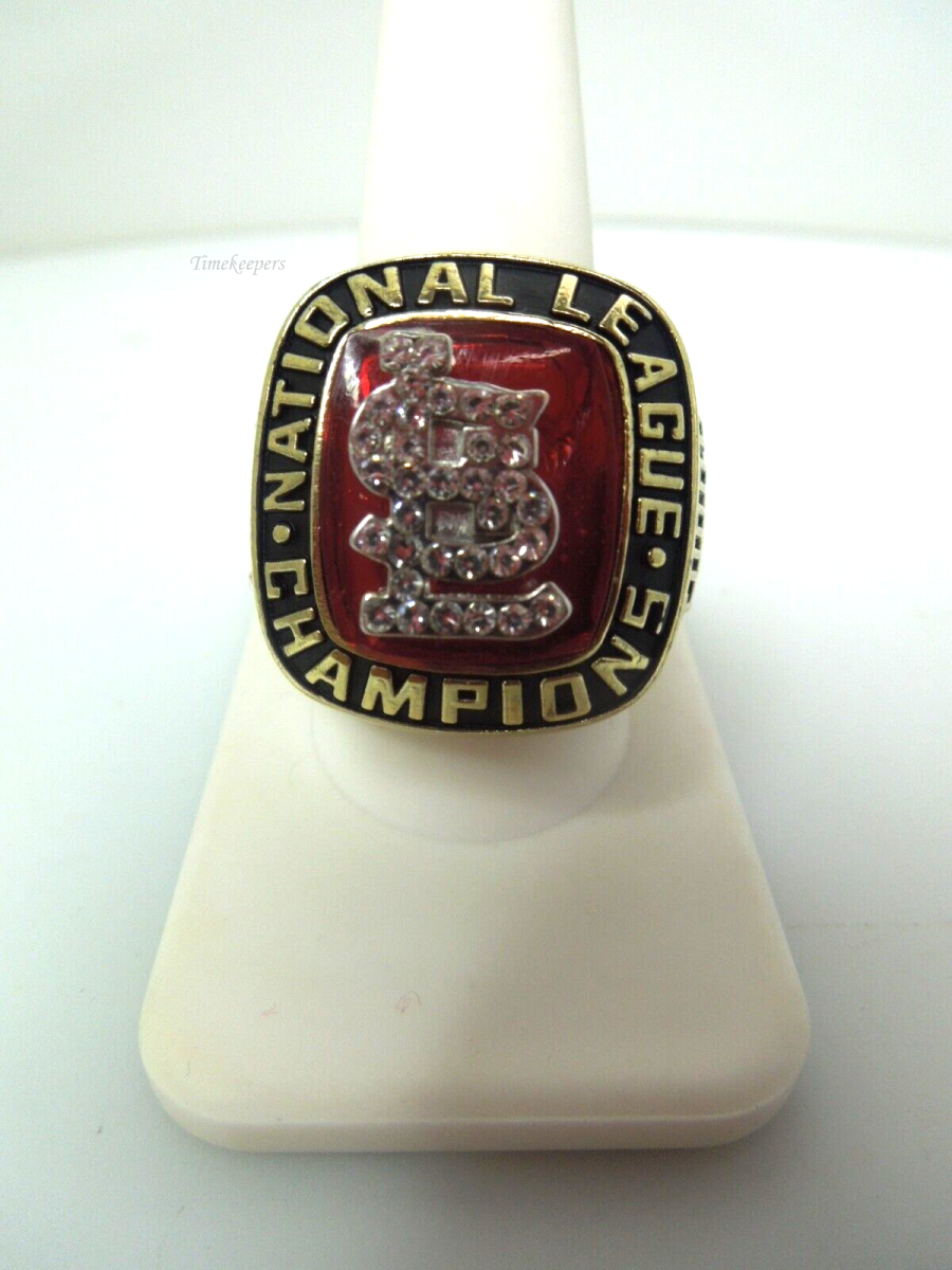 s393 USA St. Louis Cardinals 1985 Smith 14th World Series Golden Championship Ring Size 11(US)