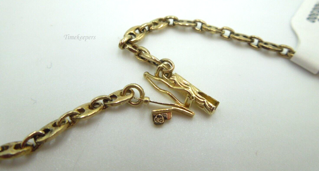 t227 24" Unisex 14kt Yellow Gold Anchor Chain