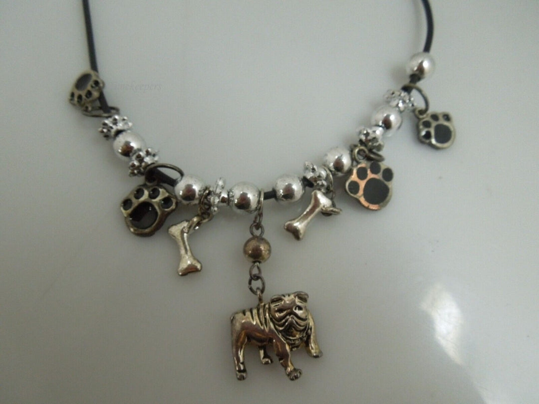 t036 Bulldog Jewelry for Women, Dog Mom gifts Bracelet paw print bone Necklace