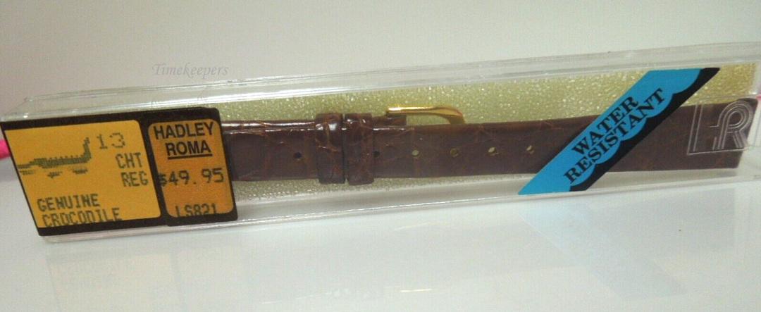 s439 13mm Genuine Crocodile Hadley Roma Branded Ladies watch Bands LS821
