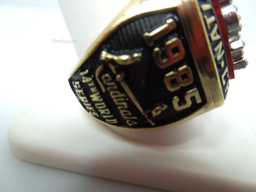 s393 USA St. Louis Cardinals 1985 Smith 14th World Series Golden Championship Ring Size 11(US)