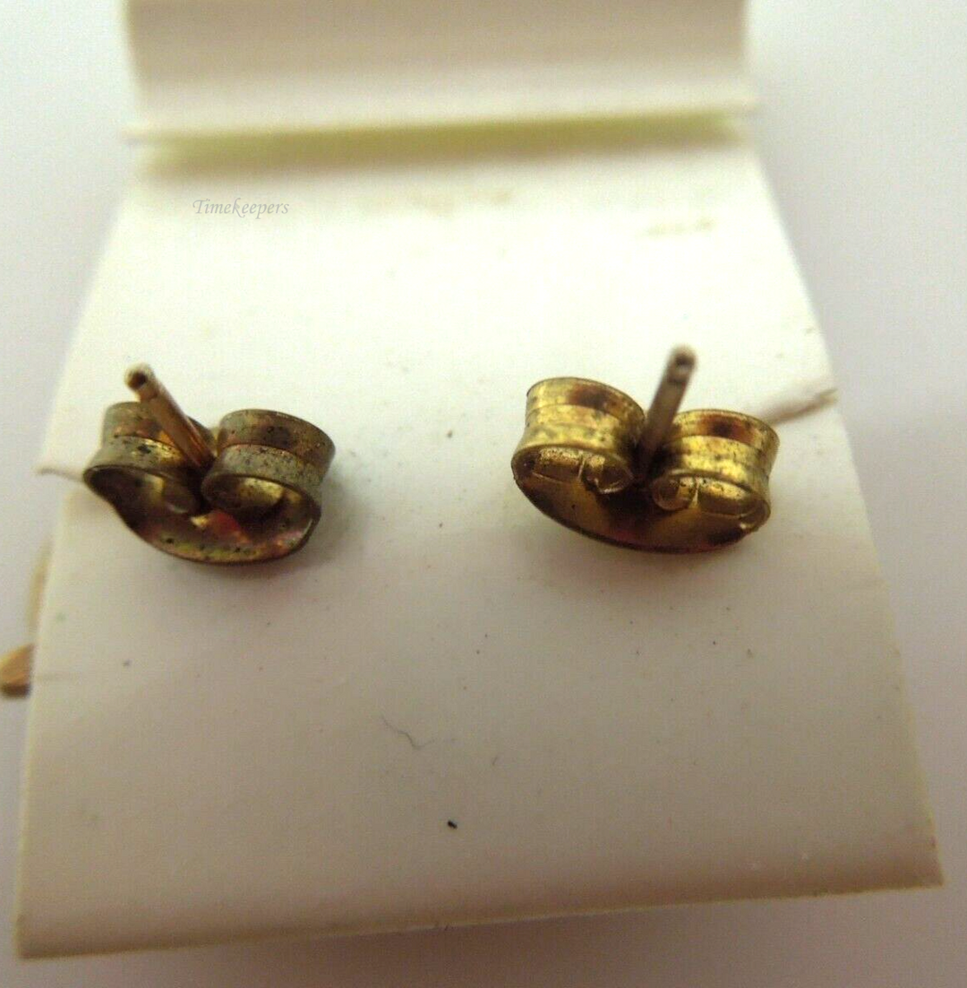 s654 Set of 3 Earrings Gold tone Preowned Vintage Napier and Marvella Flower Studs with 14kt Gold Filled Post