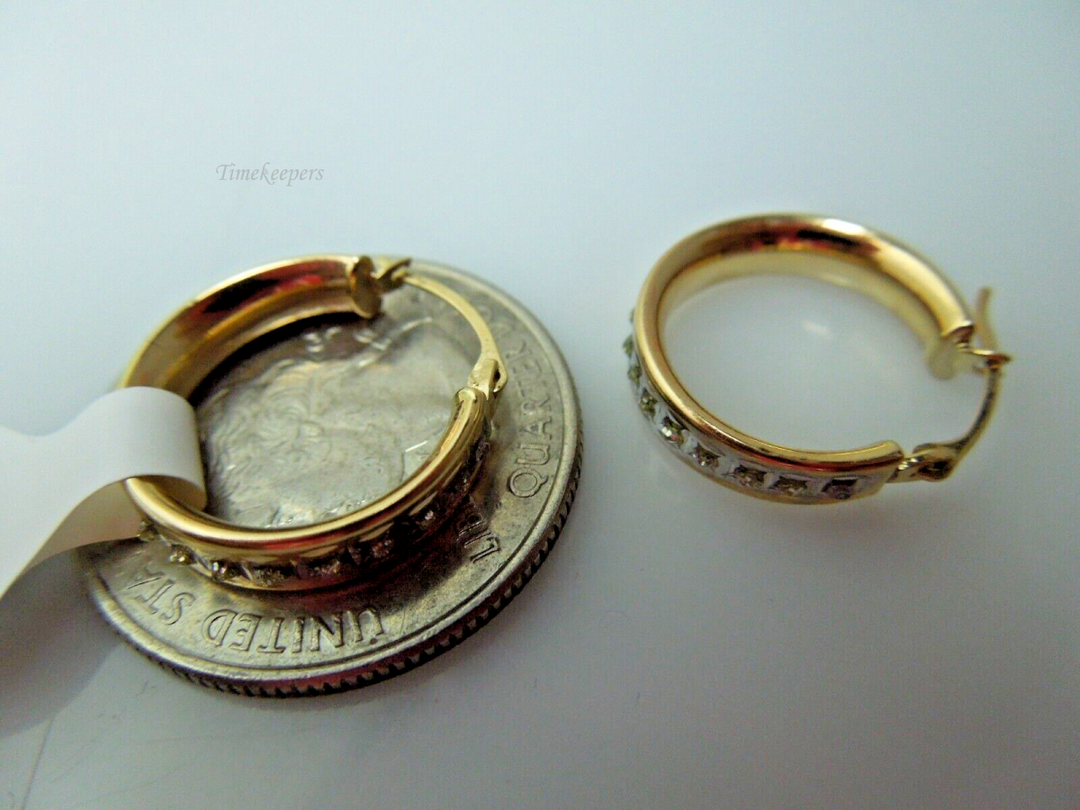 s867 14kt Solid Yellow Gold 15mm Hoop Earrings,14kt Gold Hoop Earrings,14kt Hoop Earrings