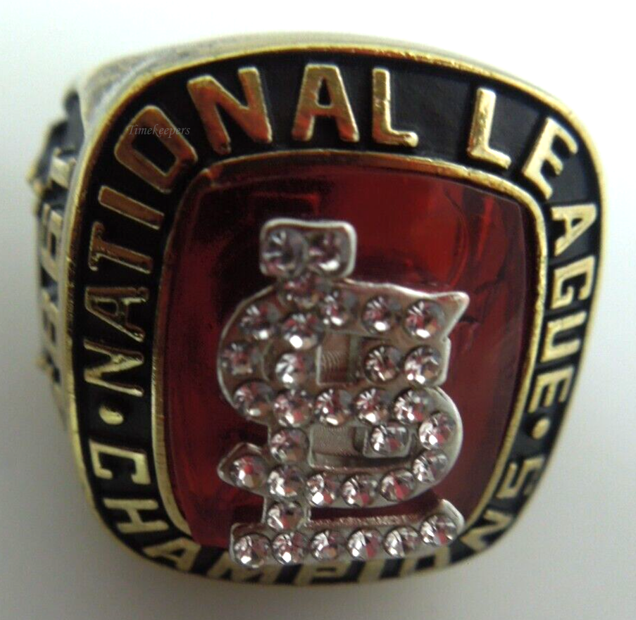 s393 USA St. Louis Cardinals 1985 Smith 14th World Series Golden Championship Ring Size 11(US)