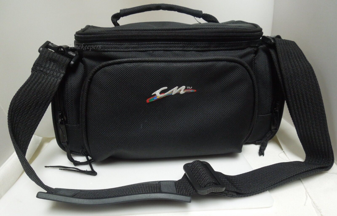 s655 Camera-Camcorder Bag / Carry Case Black 13"x8"x7" with Shoulder Strap