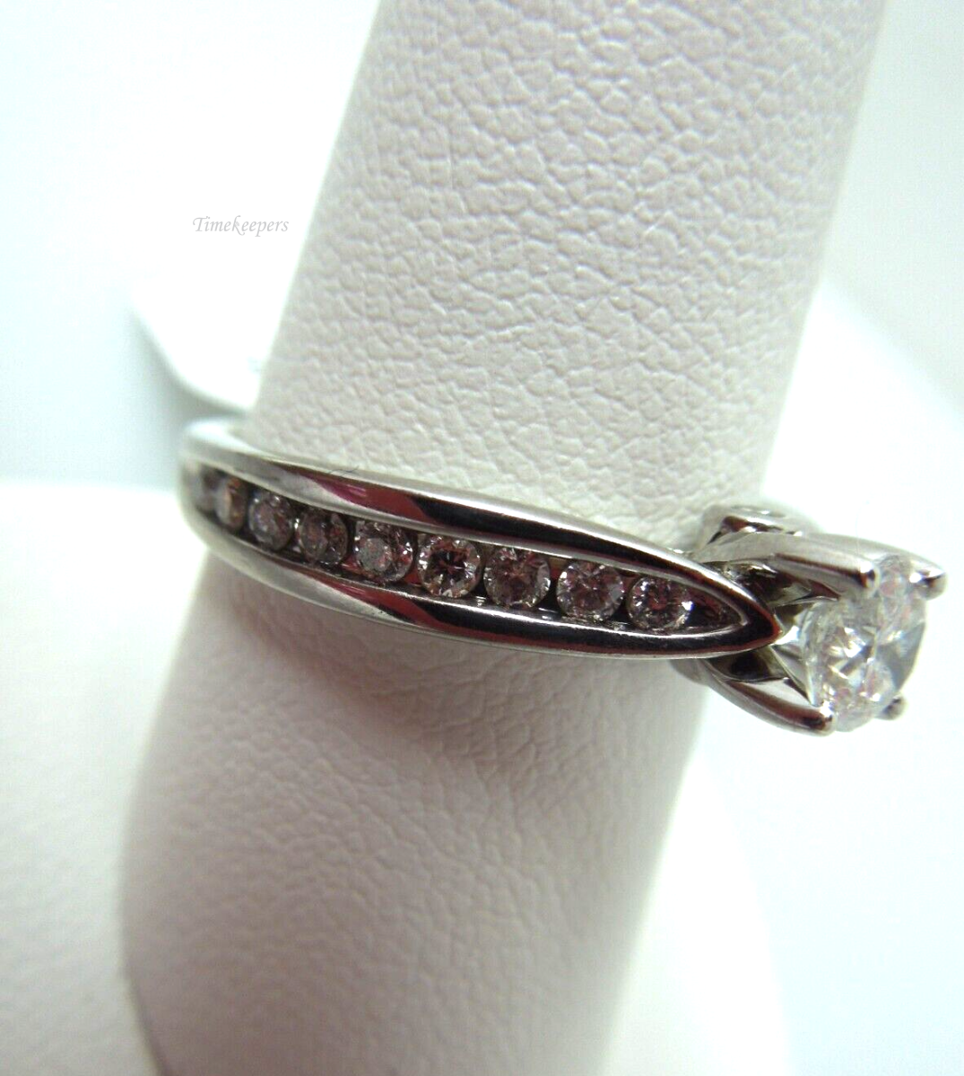 s871 14kt White Gold Engagement Diamond .88 cts Ring Size,14kt Gold Promise Ring,Wedding Ring in 14kt White Gold Diamond