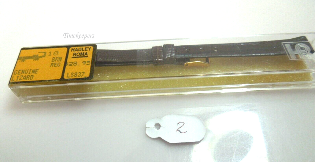 s430 10mm Hadley Roma Genuine Lizard Flat Unstitched Ladies Watch Band