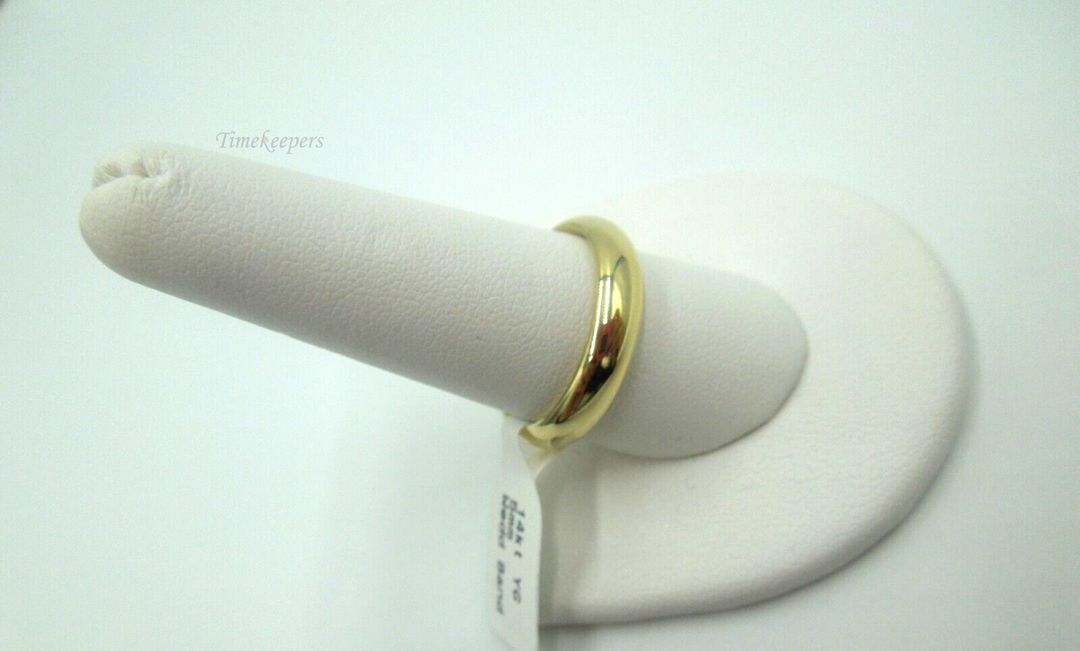 t166 Unisex 14kt Yellow Gold 5mm Wedding Band Size 9 3/4