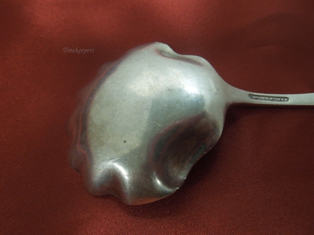 t095 Kirk Stieff Sterling Silver Rose Pattern BON BON SPOON 5 1/4" 35.9g Mono