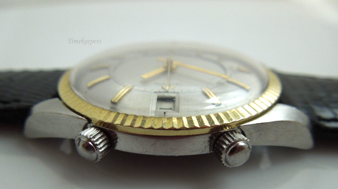 s842 Jaeger LeCoultre JLC Memodate (Memovox +Date) 14kt Gold Cap Men's Watch