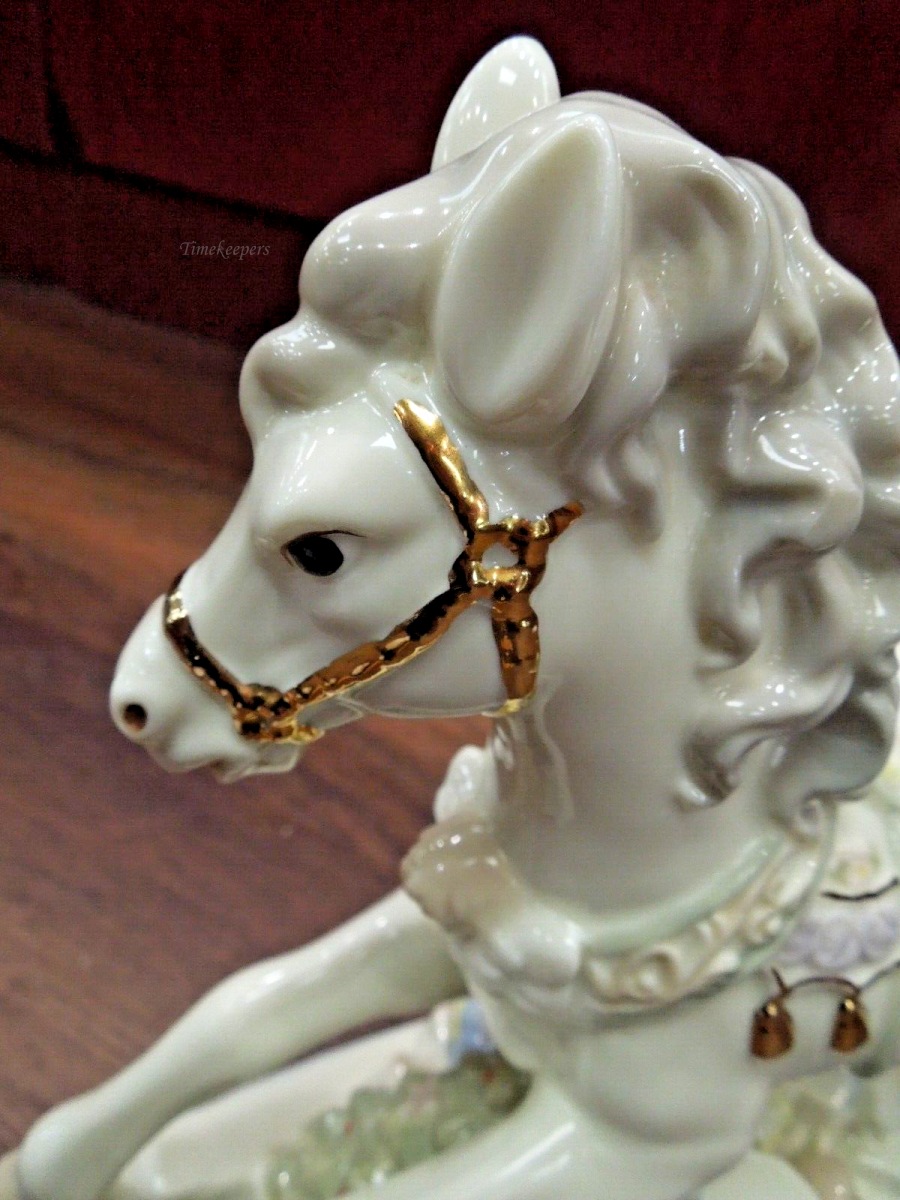 Vintage ceramic musical buy Rocking Horse figurine