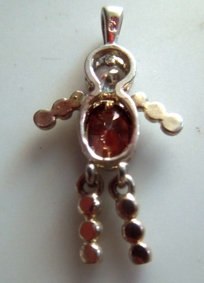 s313 Sterling Silver Cross Pendant Chain Necklace and Sterling Silver Charm garnet Birthstone