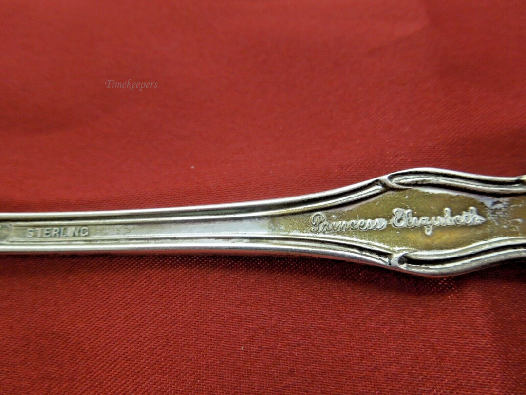 t098 National Sterling Silver princess Elizabeth Spoon