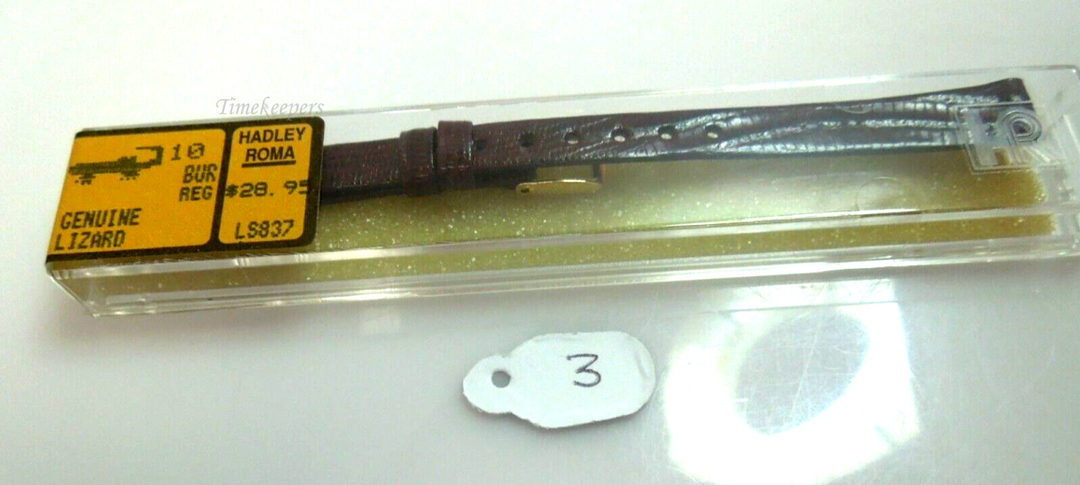 s430 10mm Hadley Roma Genuine Lizard Flat Unstitched Ladies Watch Band