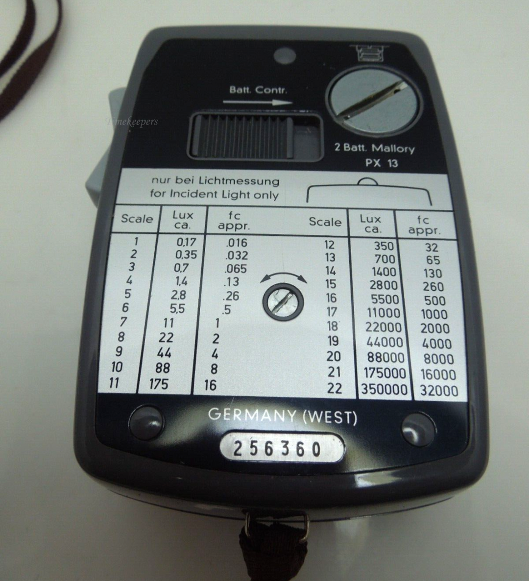 s580 Gossen Lunasix 3 Gray Ambient Light Meter (Euro Luna-Pro S)