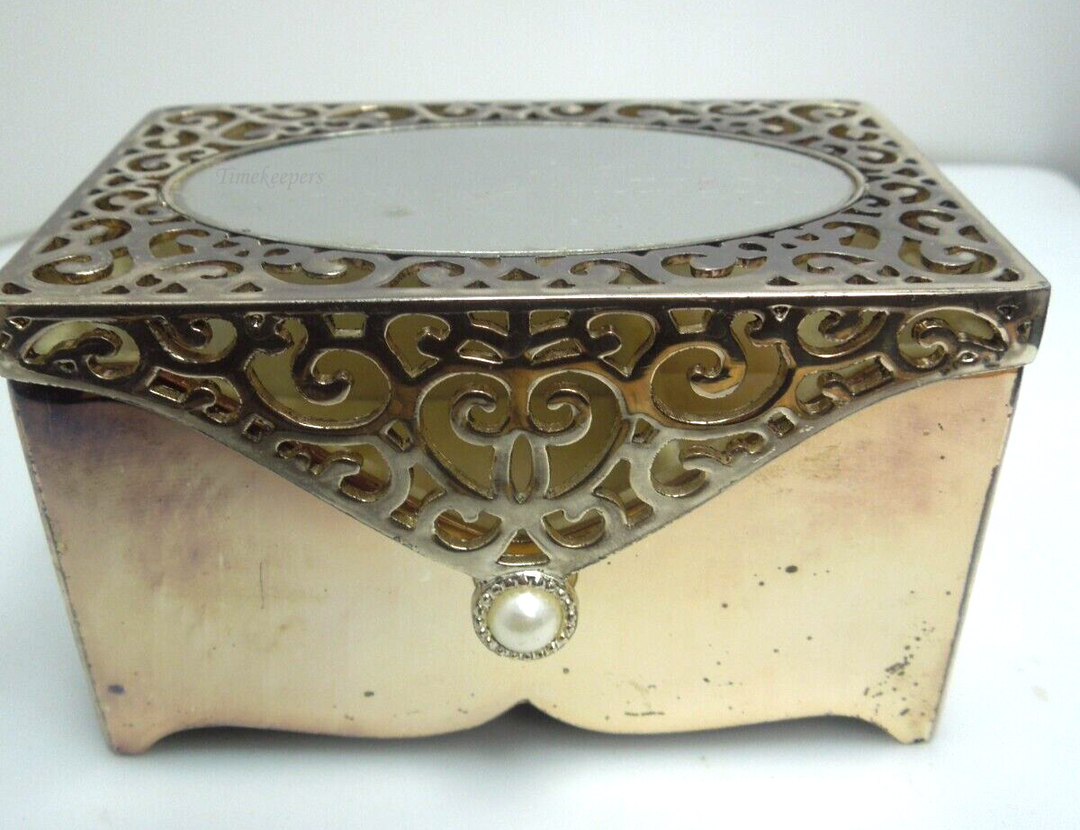 s396 Silver Plated Filigree Trinket Jewel Box from Things Remembered Vintage 1990s 