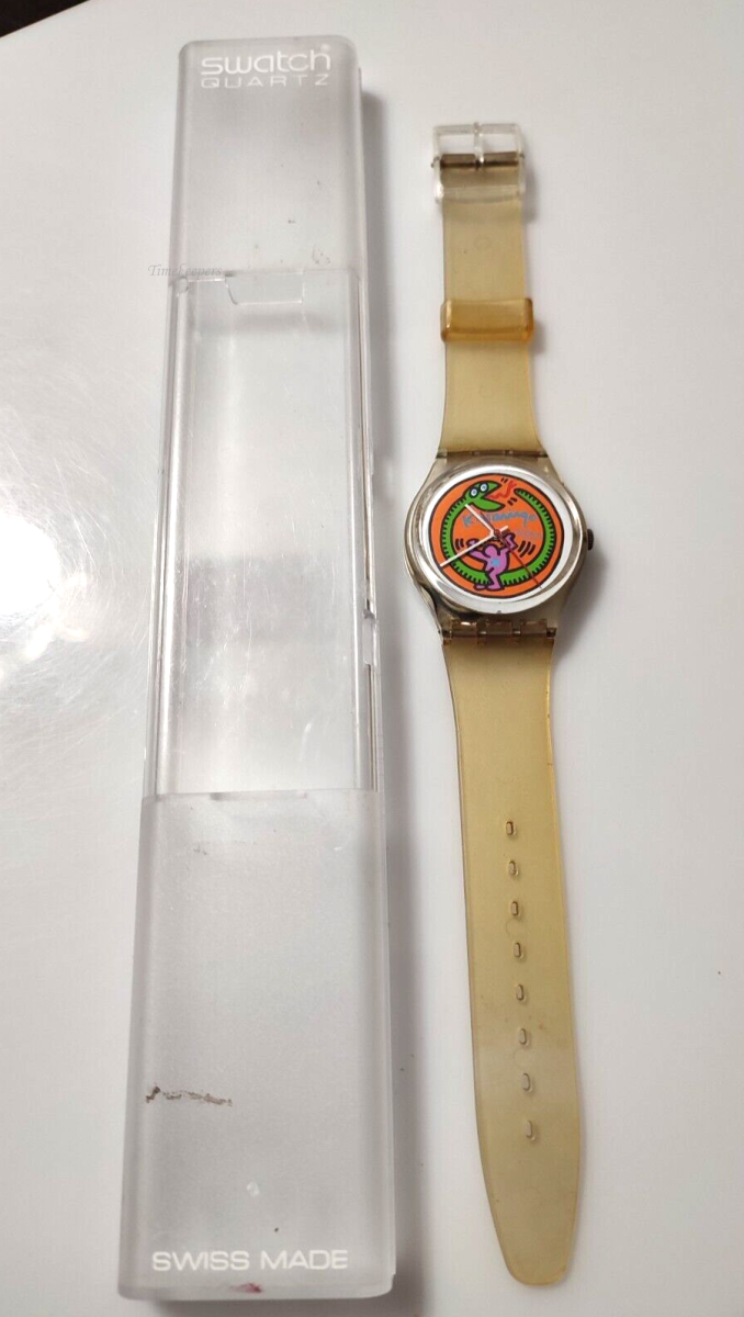 Keith Haring | Limited edition Swatch watch (c. 1986) | Artsy